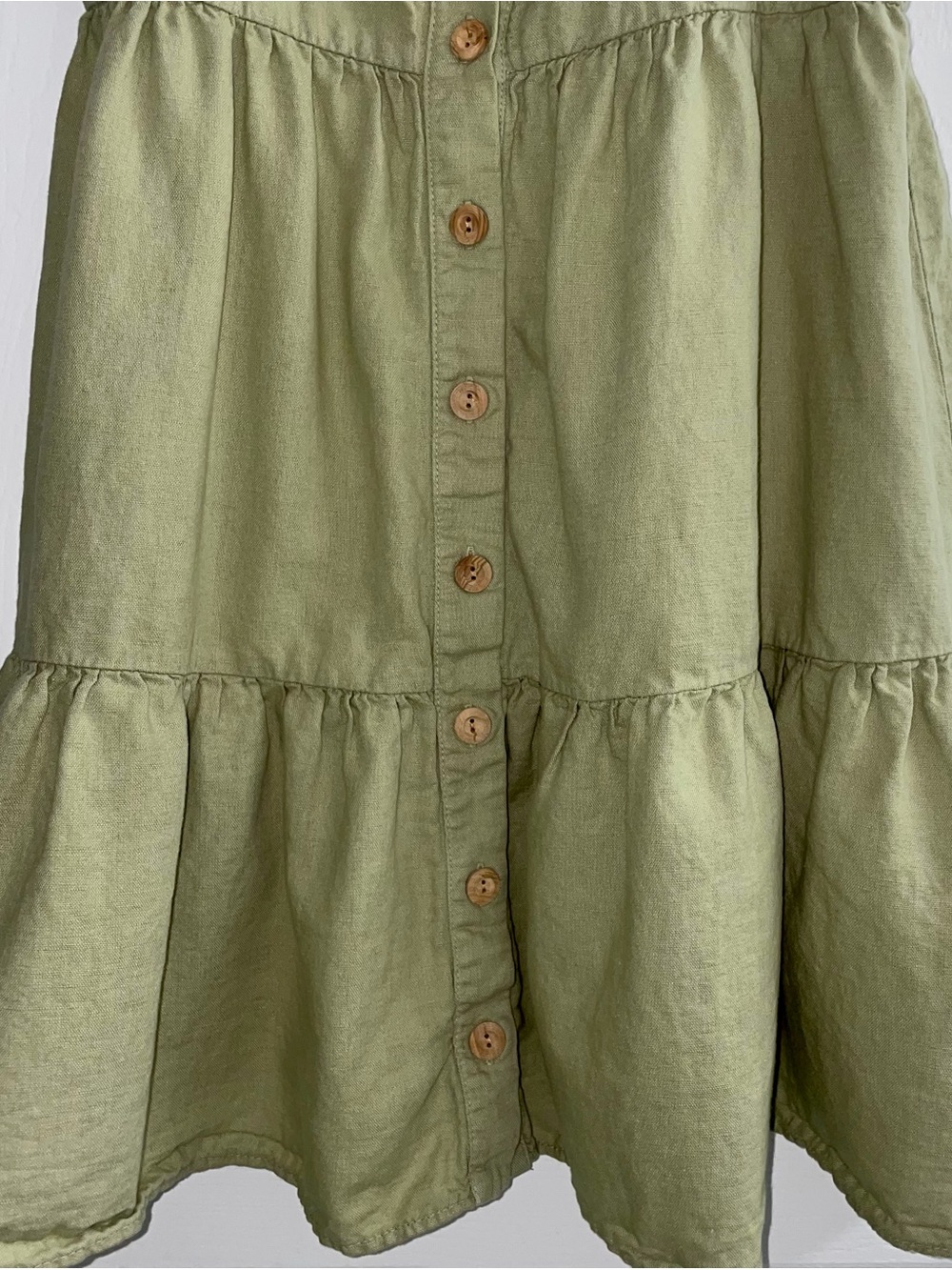 Zara Olive Green Empire Cami Dress Size XS - Picture 6 of 9